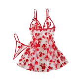 Womens Erotic Lace Lingerie Nightwear Sensual Strap Nightdress Slip Alluring Temptation Charming Erotic Set