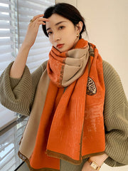 Vintage Floral Jacquard Shawl&Scarf