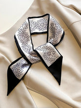 Floral Printed Contrast Color Shawl&Scarf