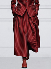 Striped Loose Wide Leg Trousers Casual Pants Bottoms