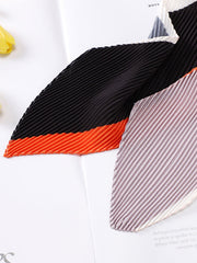 Casual Pleated Contrast Color Shawl&Scarf