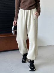 Elasticity Split-Joint High Waisted Loose Trousers Pants