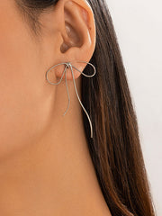 Bowknot Geometric Drop Earrings
