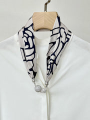 Printed Rhinestone Scarf
