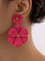 Flower Shape Earrings Accessories Drop Earrings