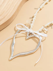 Beaded Heart Shape Necklaces Accessories Dainty Necklace