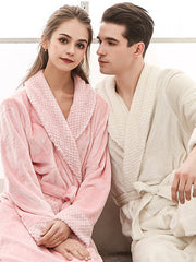 Comfortable Solid Bandage Pajama Robe