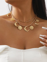 Chains Double Layered Geometric Solid Color Necklaces Accessories