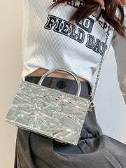 Chains Solid Color Handbags Crossbody Bags