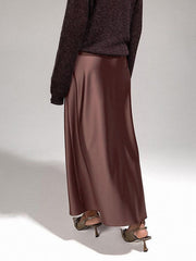 Solid Color A-Line Loose Skirts Bottoms