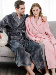 Comfortable Solid Warm Pajama Robe
