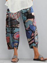 Figure Pockets Split-Joint Loose Plus Size Trousers Pants