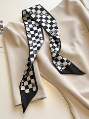 Checkerboard Contrast Color Shawl&Scarf
