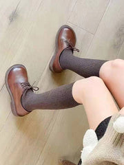 Casual Wool Keep Warm Solid Color Socks Accessories
