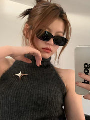 Geometric Sun-Protection Sunglasses Accessories