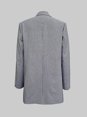 Long Sleeves Loose Split-Joint Lapel Blazer Suits