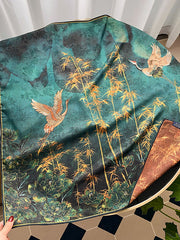 Vintage Floral Printed Shawl&Scarf