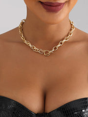 Chains Hollow Solid Color Necklaces Accessories Dainty Necklace
