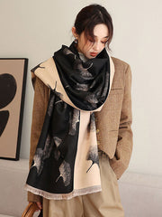 Vintage Keep Warm Tasseled Imitated Cashmere Shawl&Scarf
