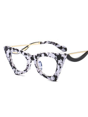 Geometric Hollow Sun-Protection Sunglasses Accessories