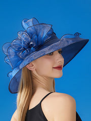 Flower Shape See-Through Split-Joint Sun Hat