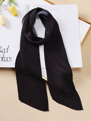 Casual Pleated Solid Color Shawl&Scarf