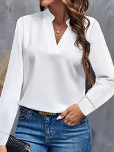 Solid Color Long Sleeves Loose Stand Collar Blouses&Shirts Tops