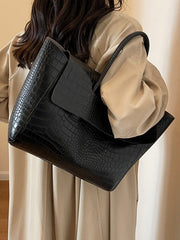 Solid Color Split-Joint Tote Bags Handbags Bags