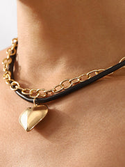 Chains Heart Shape Necklaces Accessories Choker Necklace