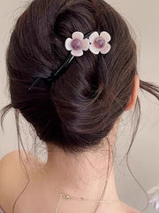 Flower Shape Geometric Hair Clips
