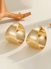 Geometric Shiny Solid Color Earrings Accessories