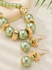 Contrast Color Geometric Necklaces Accessories Drop Earrings
