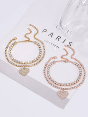 Chains Heart Shape Anklets
