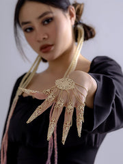 Chains Hollow Solid Color Nail Protectors Bracelet Accessories