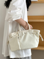 Drawstring Split-Joint Tote Bags Handbags
