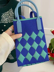 Houndstooth Split-Joint Handbags Crossbody Bags Bags