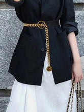 Asymmetric Chains Geometric Split-Joint Waist Belts & Thigh Cuffs