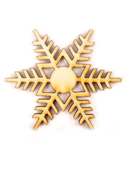 Hollow Christmas Snowflake Wood Piece For DIY Craft