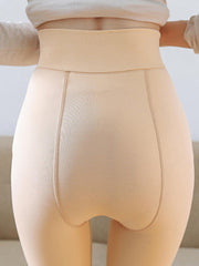 Casual Velvet Keep Warm Solid Color Thermal Pants Bottoms