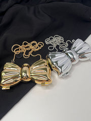 Chains Geometric Shiny Solid Color Bags Accessories