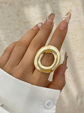 Geometric Hollow Solid Color Normcore Rings Accessories