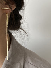 Korean-style Shiny Solid Color Earrings Accessories