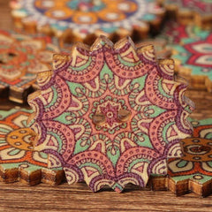Bohemia Printed Wooden Sewing Buttons