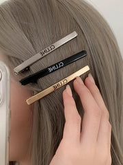 Letter Print Hair Clips