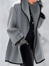 Buttoned Long Sleeves Stand Collar Outerwear Coats