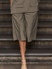 Split-Joint High Waisted Loose Shorts Bottoms