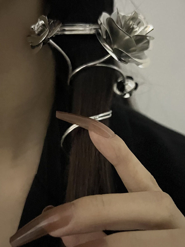 Original Stylish Rose Shape Statement Hair Clip