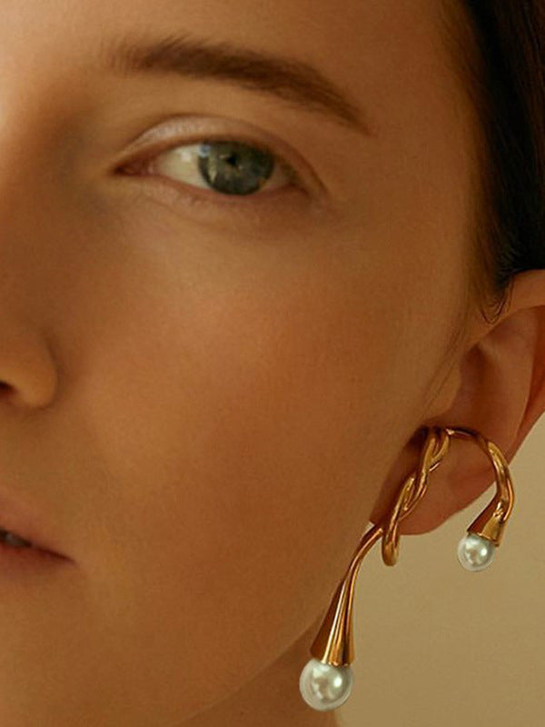 Asymmetric Geometric Normcore Ear Clip