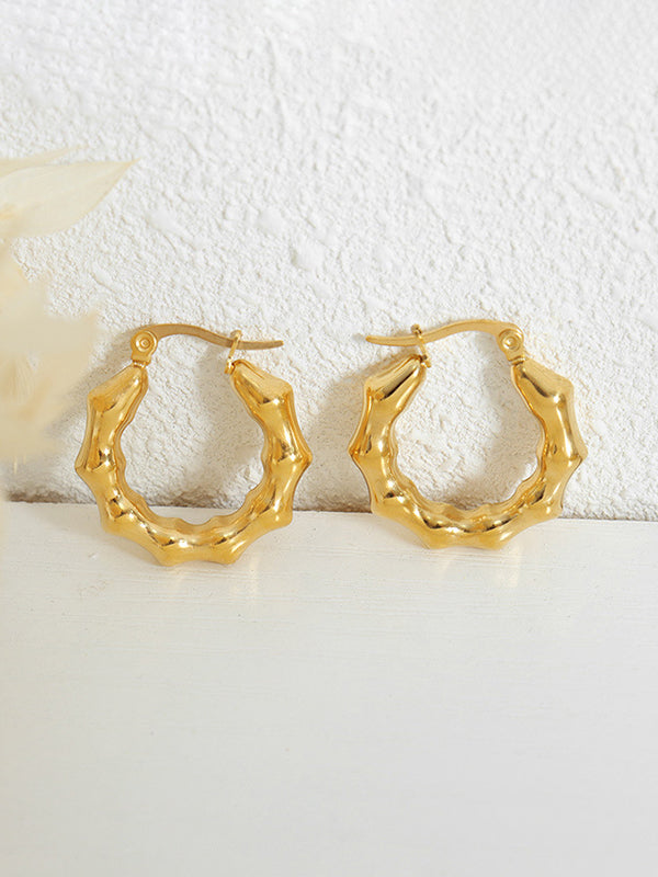 Geometric Solid Color Earrings Accessories