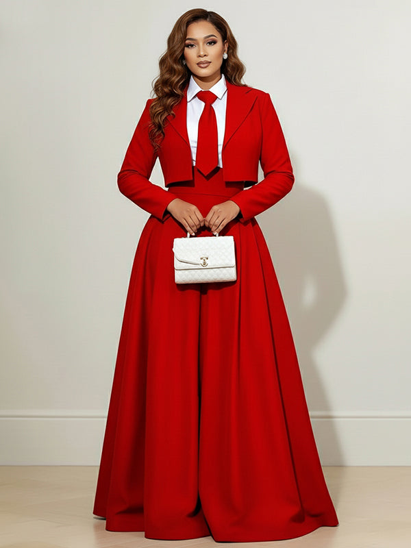 Long Sleeves Skinny Solid Color Notched Collar Blazer Outerwear